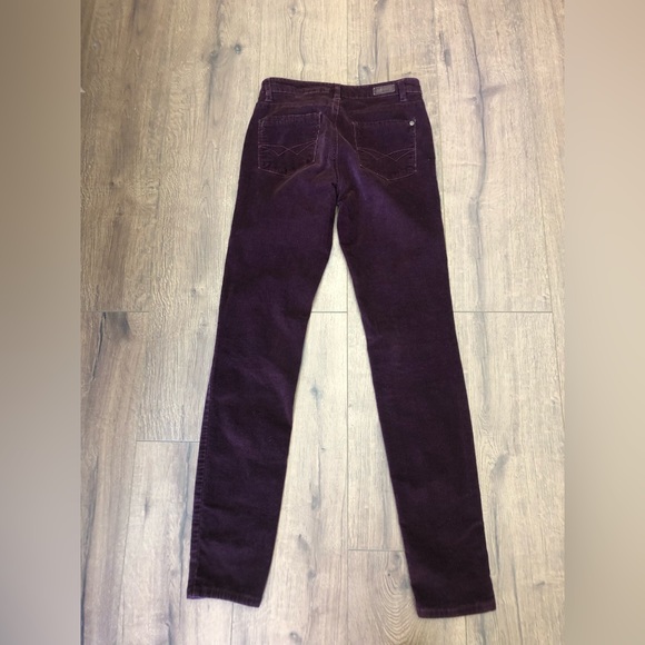 BUFFALO DAVID BITTON WOMEN BURGUNDY BRUSHED CORDUROY SKINNY PANTS - Picture 10 of 12